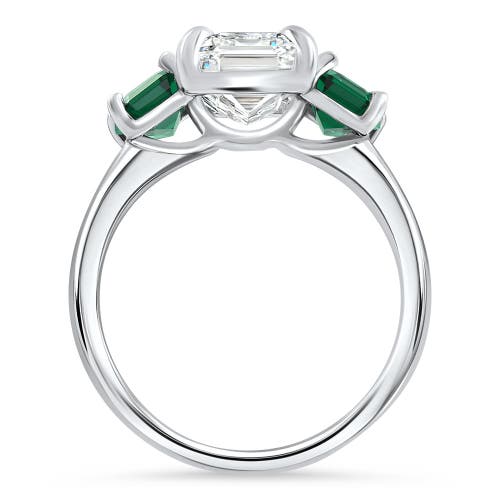 Bliss Diamond Certified 5ct Green Emerald Diamond Ring 14k Gold Or Platinum Lab Grown