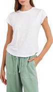 Bella Dahl Cotton Blend Slub Baby Tee
