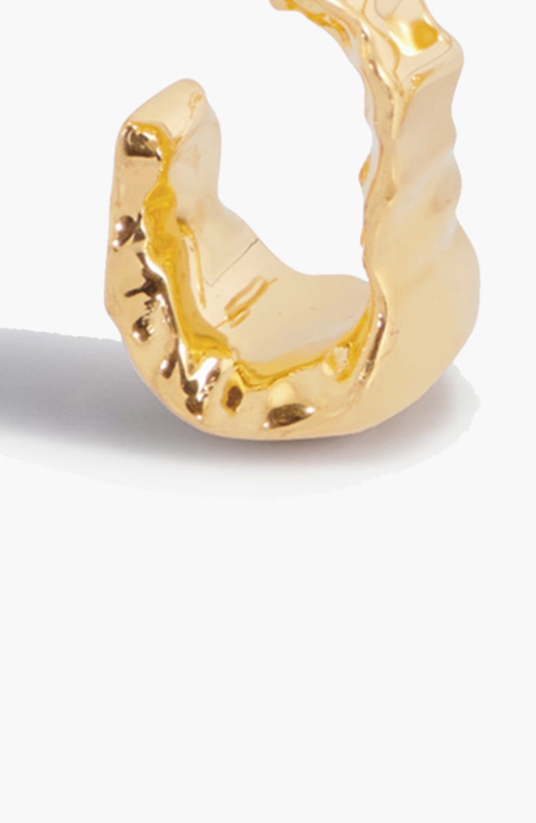 YOJ Boro Mini Hoop Earrings  in Gold, Alternate, color, Gold