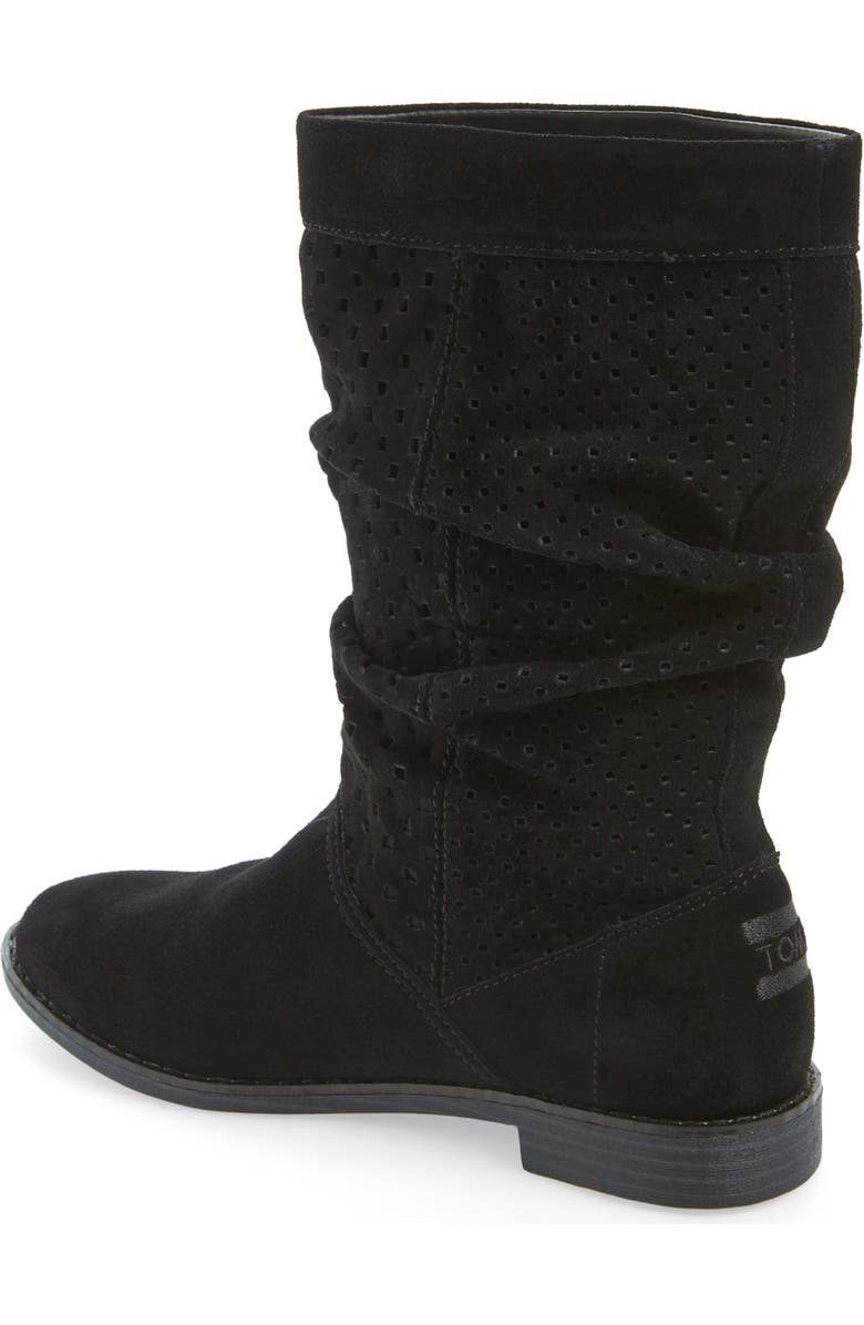 TOMS 'Serra' Perforated Slouch Boot, Alternate, color,