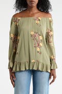 Forgotten Grace Paisley Embroidered Top