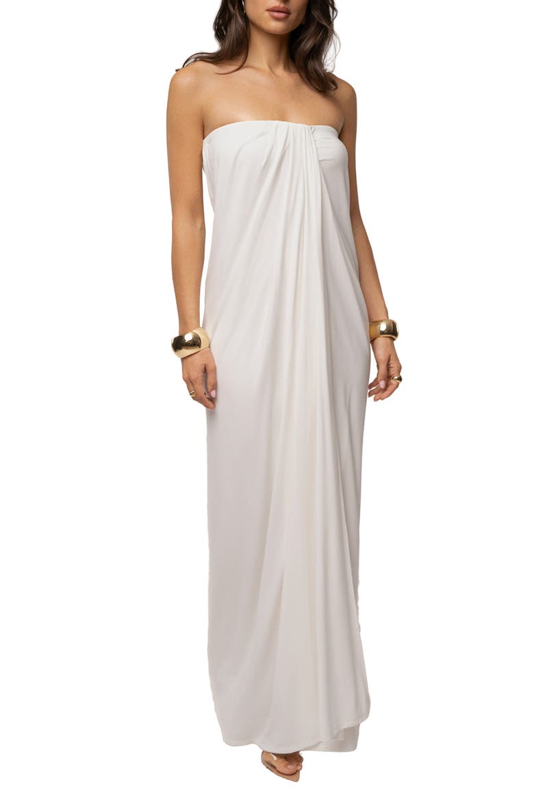 Heatwave Strapless Maxi Dress, Alternate, color, Ivory