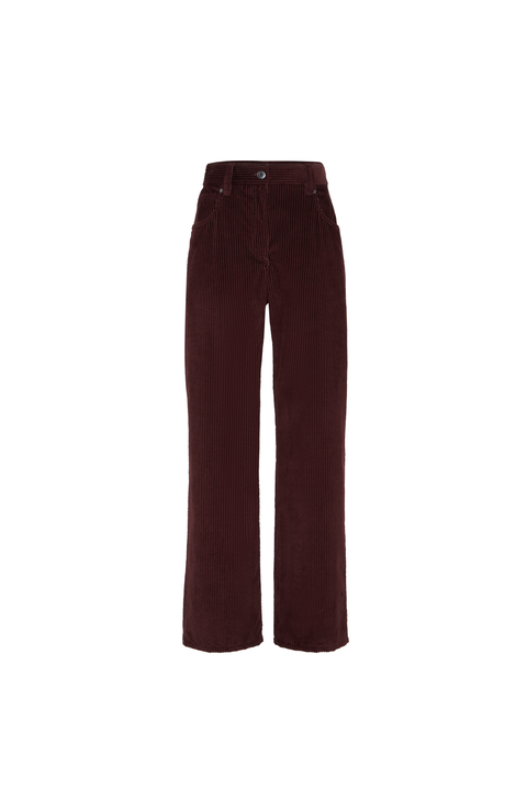 Straight five-pocket trousers