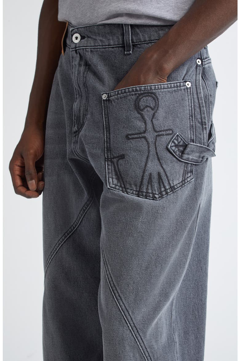 Twisted Workwear Jeans, Alternate, color, GREY 929