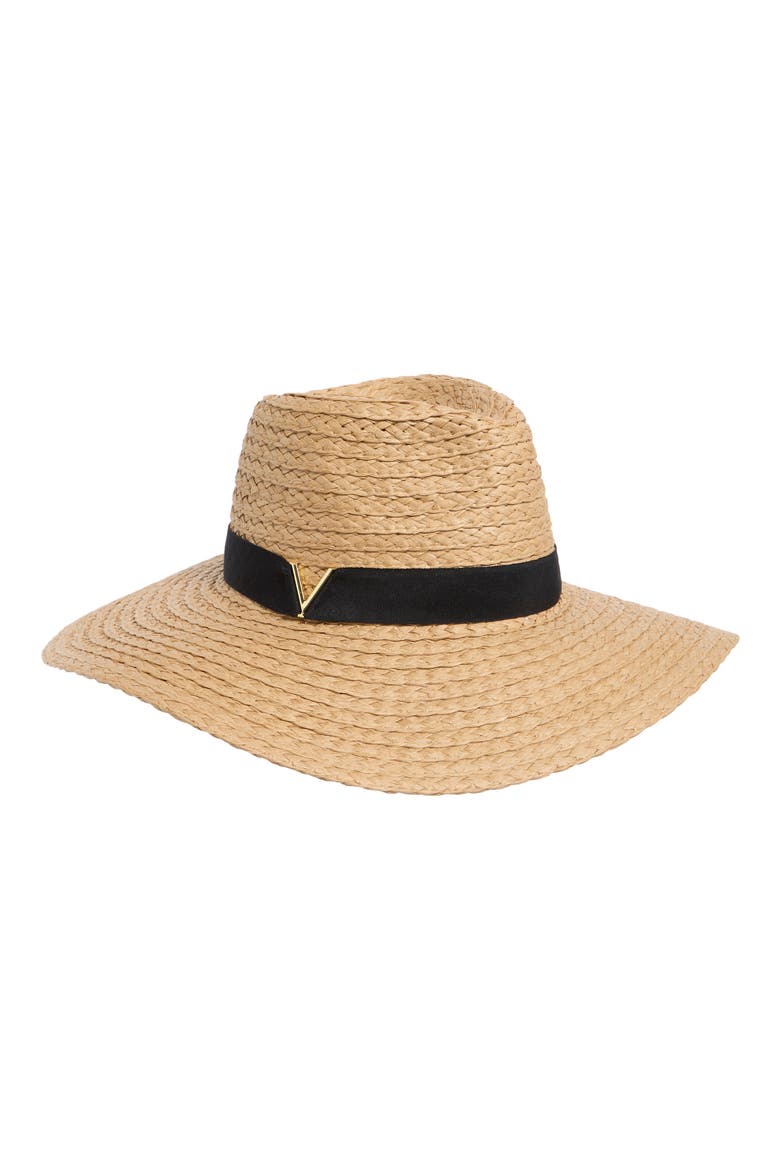 Oversize Straw Panama Hat, Main, color, TAN