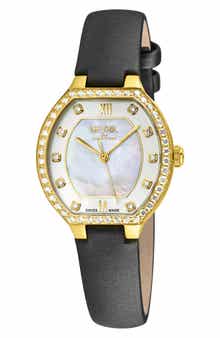 Lugano Swiss Diamond Bracelet Watch, 30mm x 36.2mm