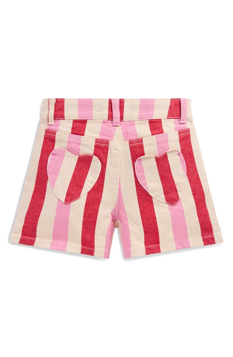 Mini Boden Kids' Stripe Denim Shorts, Alternate, color, 