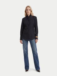 Gobi Cashmere Cashmere Stand-Collar Shirt