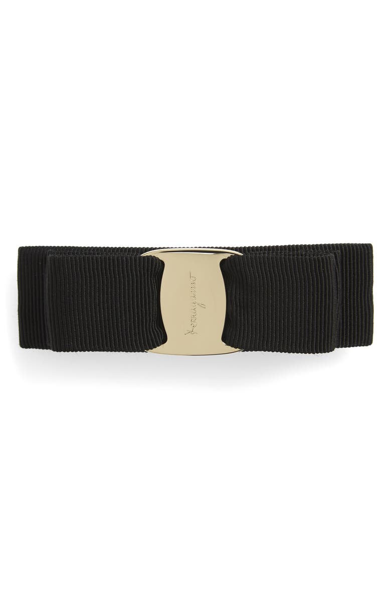 FERRAGAMO Salvatore Ferragamo Vara Bow Grosgrain Hair Clip, Main, color, 