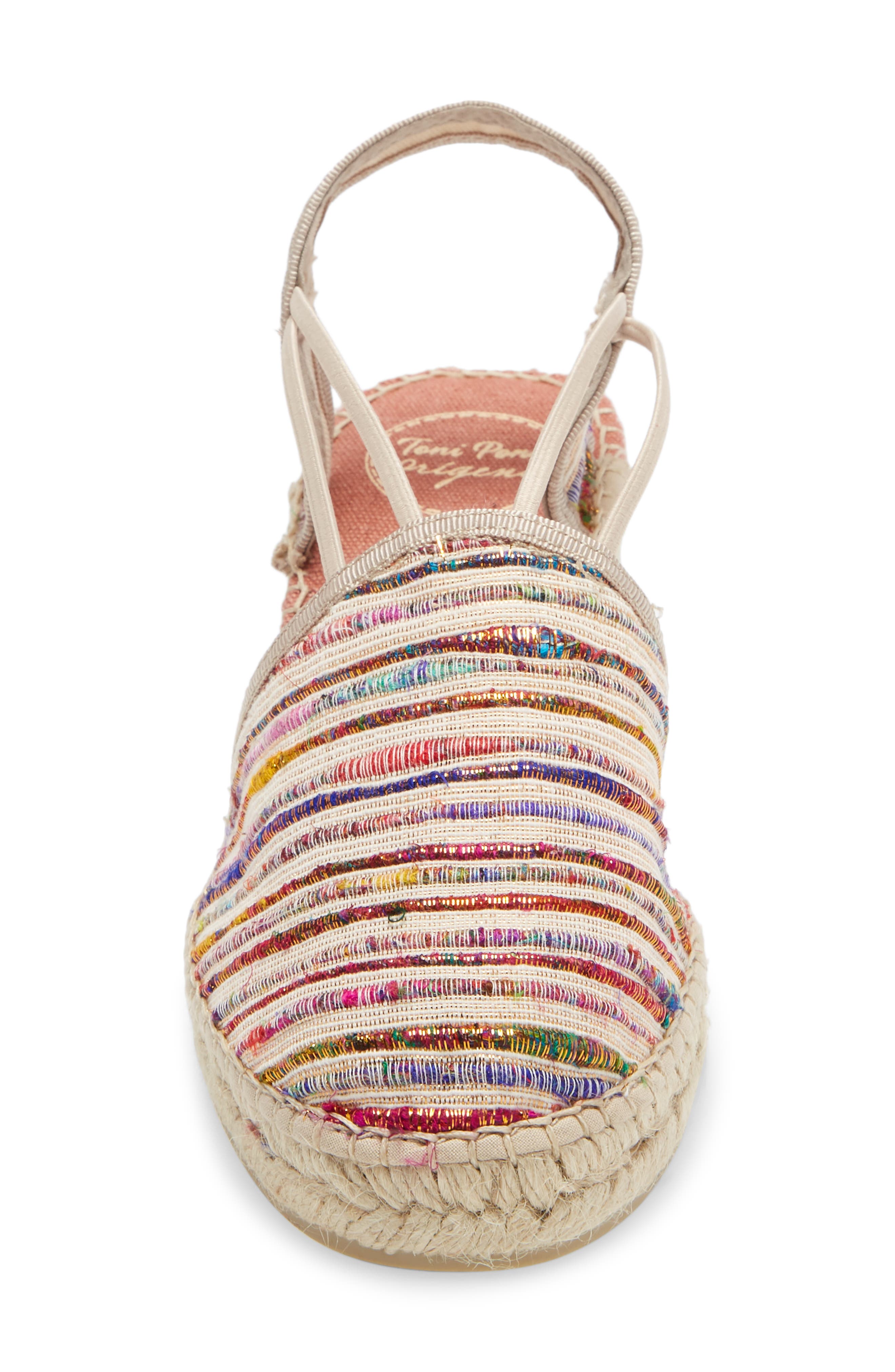 Toni Pons Tania Espadrille Wedge, Alternate, color, Multi Fabric