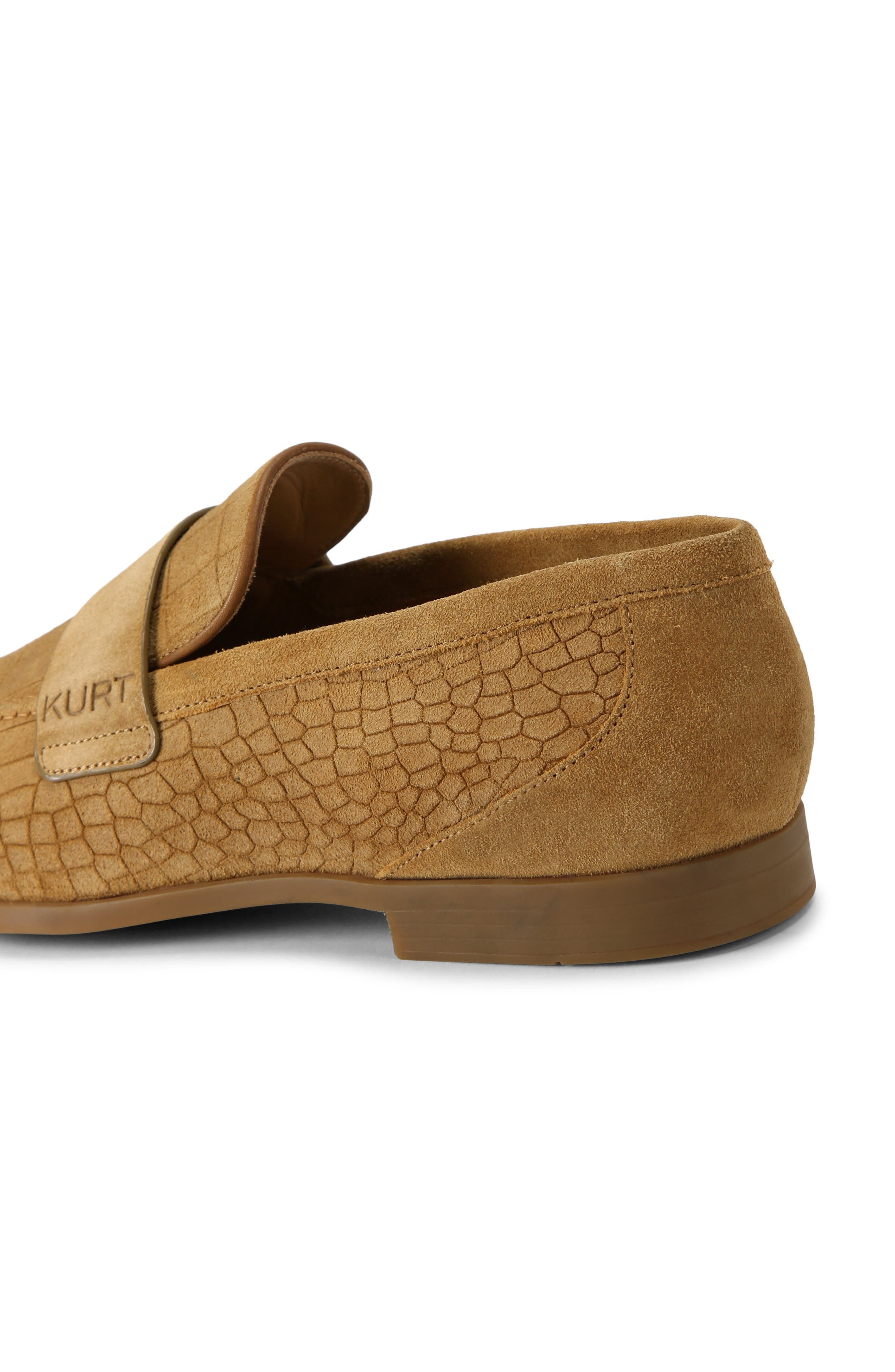 Kurt Geiger London Aldgate Flex Reptile Embossed Loafer, Alternate, color, Light/ Pastel Brown