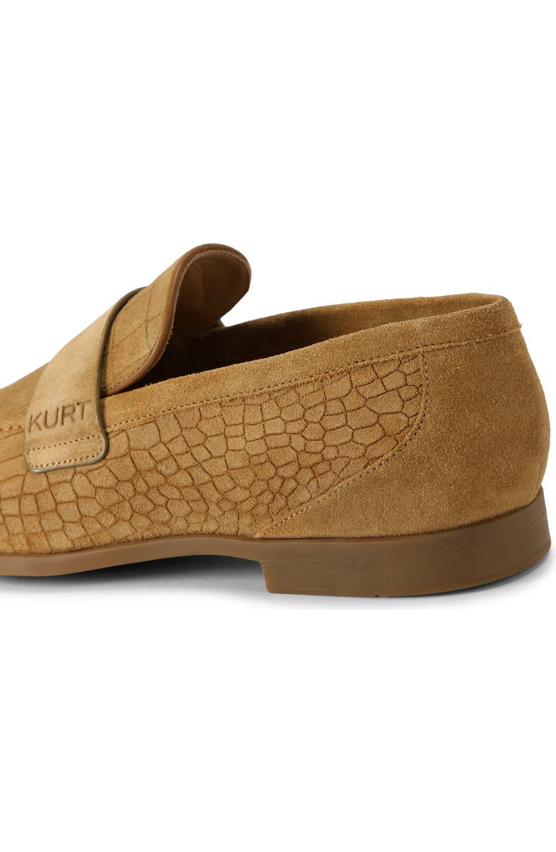 Kurt Geiger London Aldgate Flex Reptile Embossed Loafer, Alternate, color, Light/ Pastel Brown