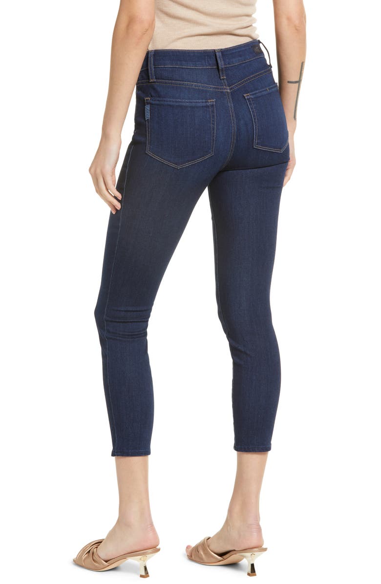 PAIGE Hoxton Transcend High Waist Crop Skinny Jeans, Alternate, color, Balmoral
