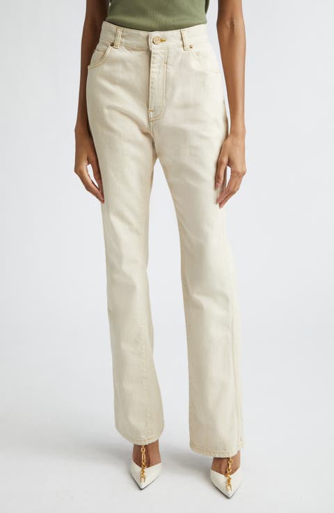 High Waist Tailored Jeans