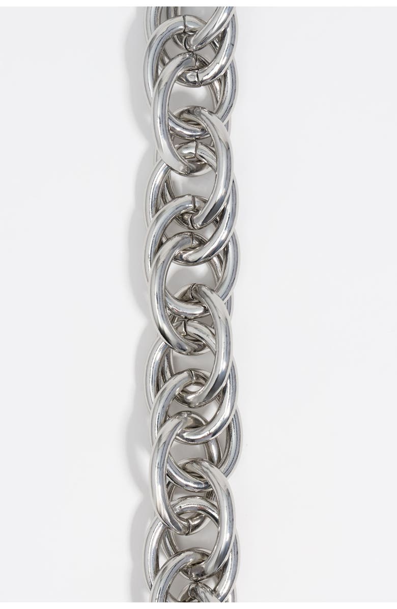 Bimba y Lola Maxi Chain Necklace, Alternate, color, Dark Silver