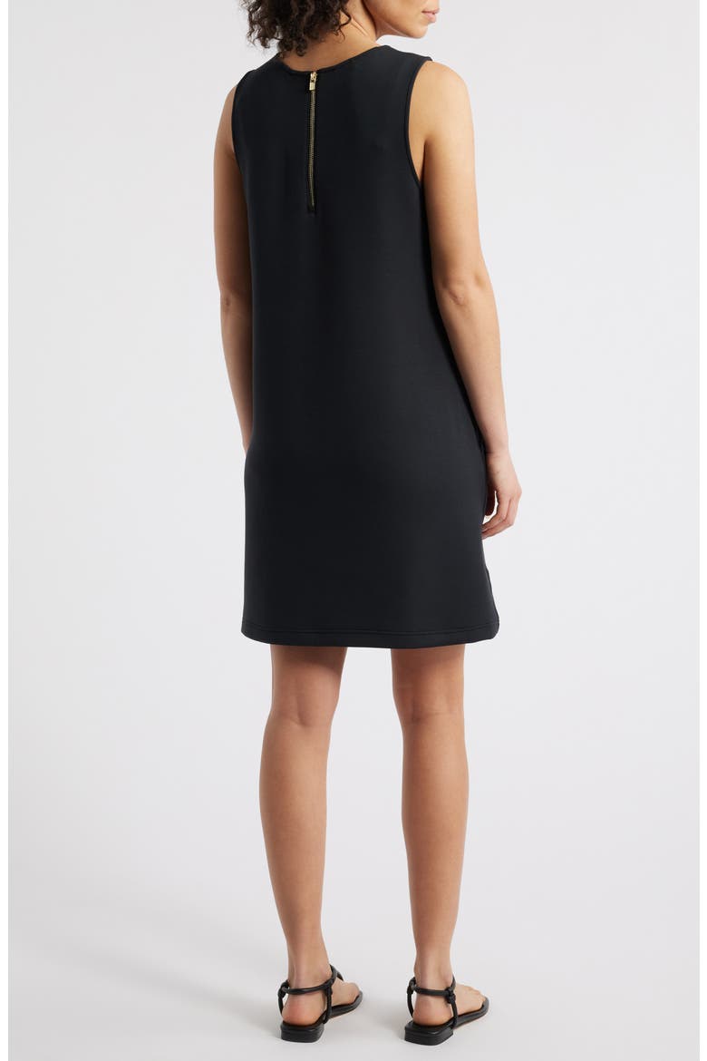 Palm Voyage Sleeveless Minidress, Alternate, color, BLACK