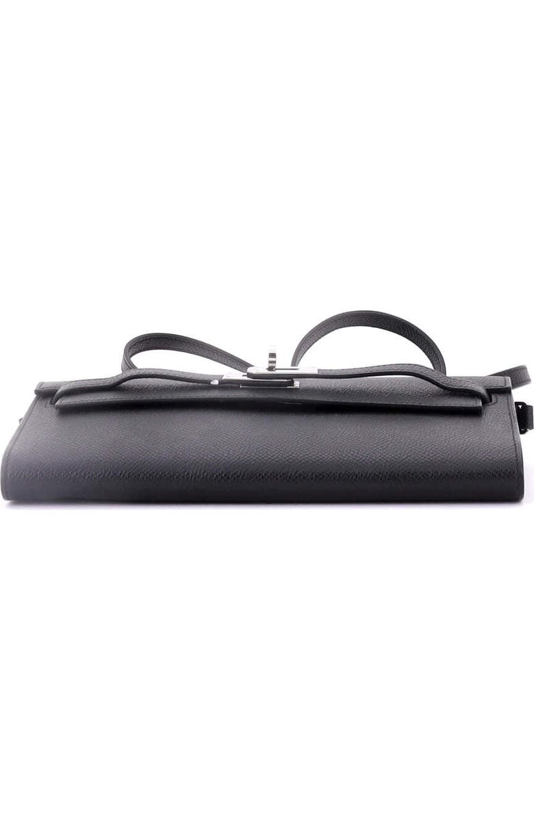 Pre-Owned Hermes Kelly To Go Wallet Epsom, Alternate, color, Noir