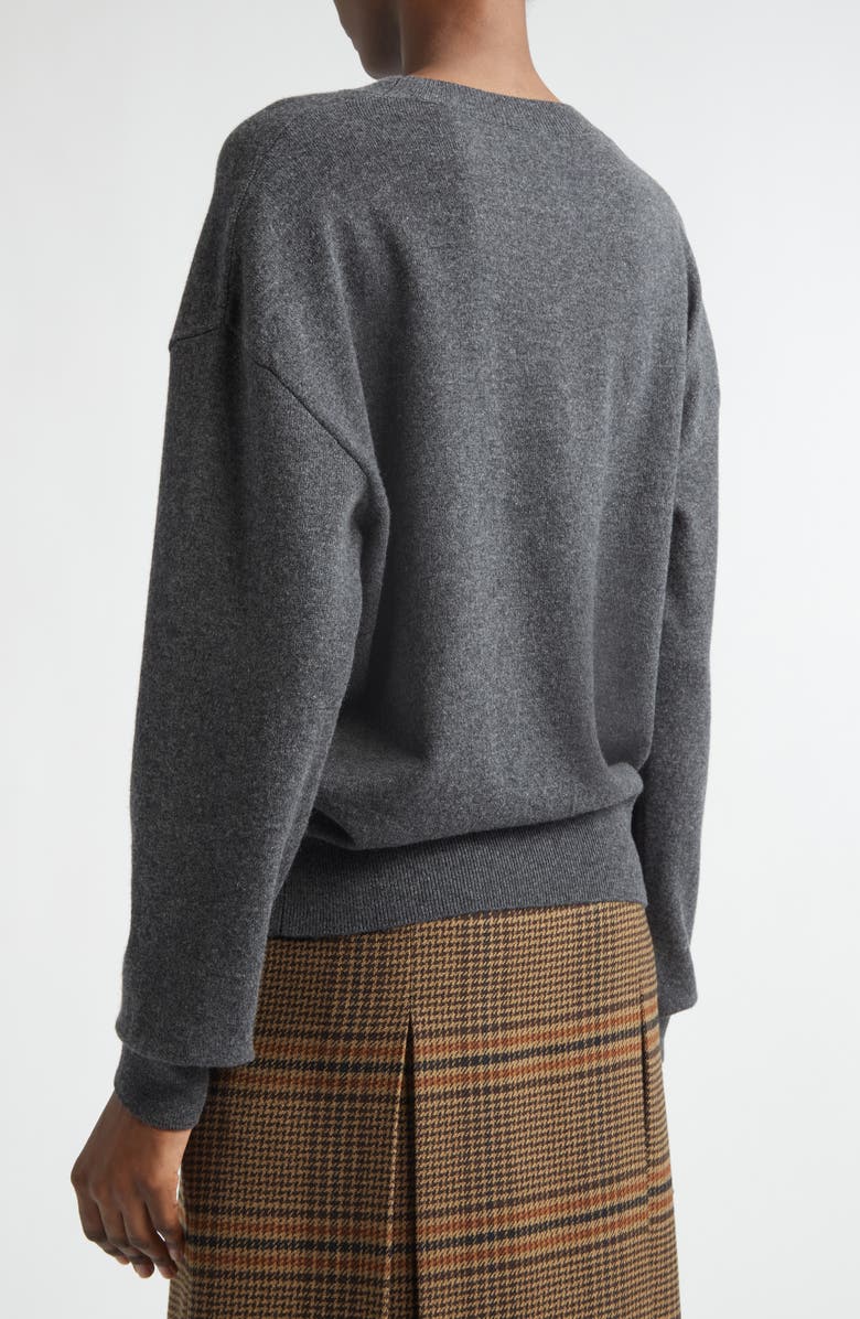 Saint Laurent Cashmere Crewneck Sweater, Alternate, color, Gris/ Chine/ Moyen