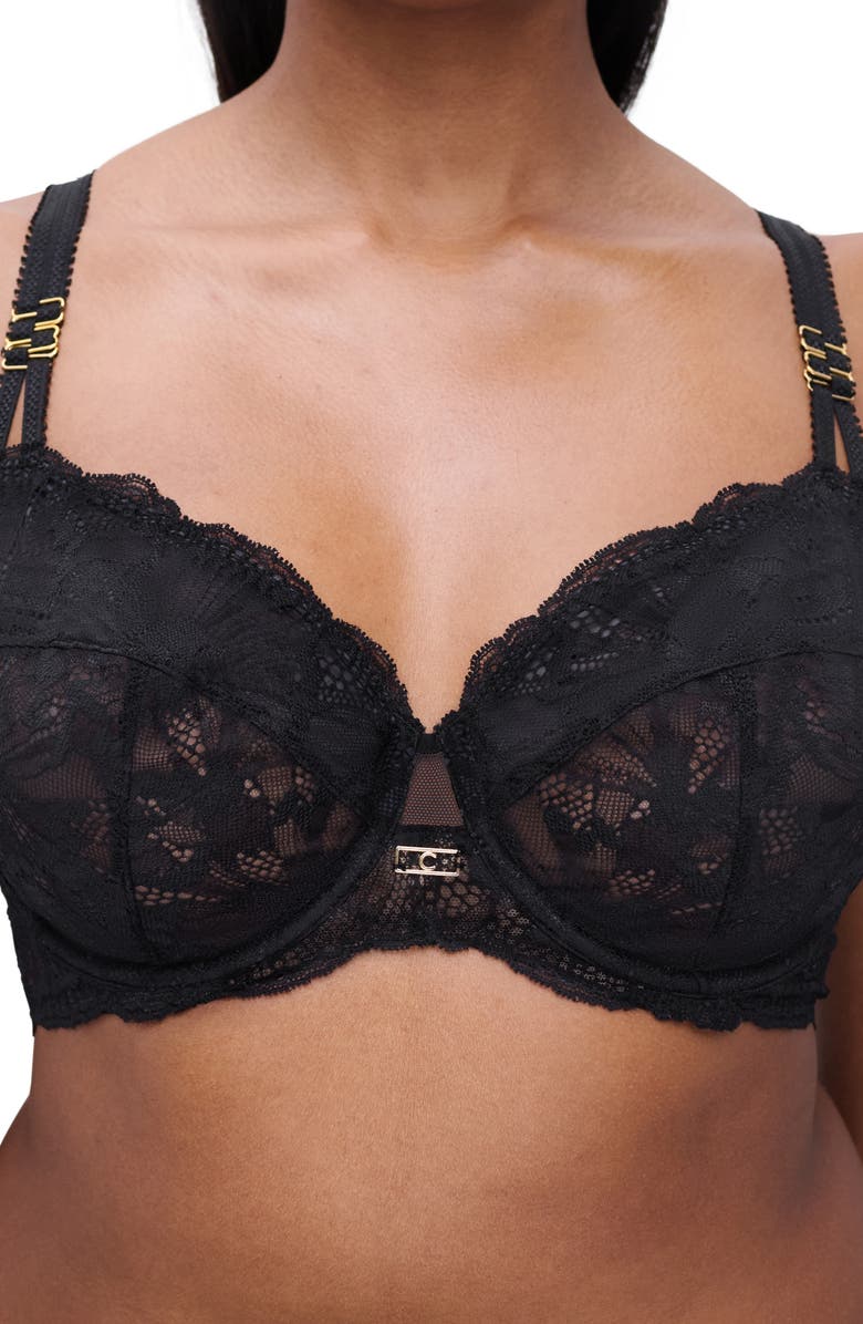 Chantelle Lingerie Muse Underwire Lace Unlined Bra, Alternate, color, 