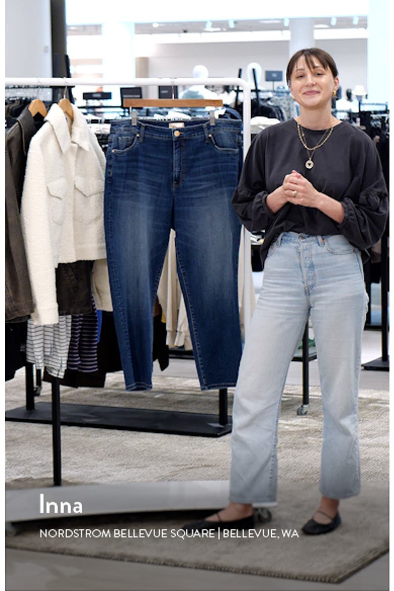 Reese High Waist Ankle Slim Straight Leg Jeans video