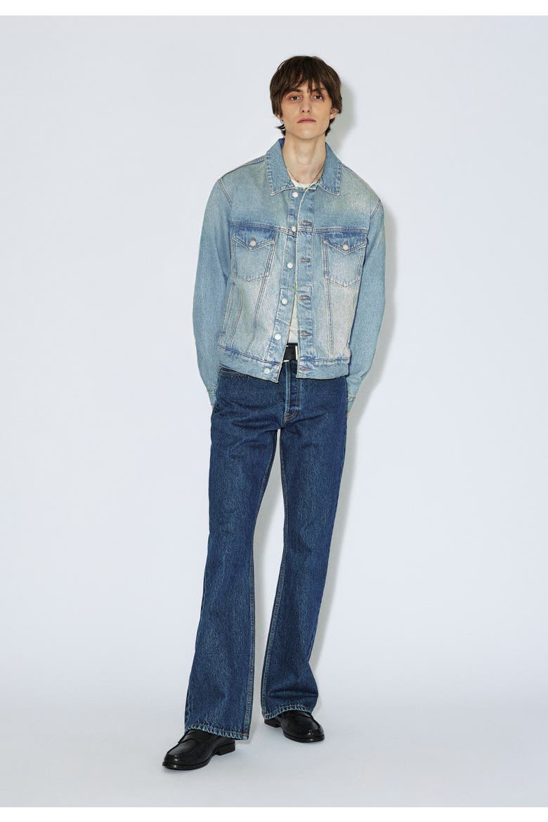 Joey Trucker Jacket, Alternate, color, Stream Sky Aged