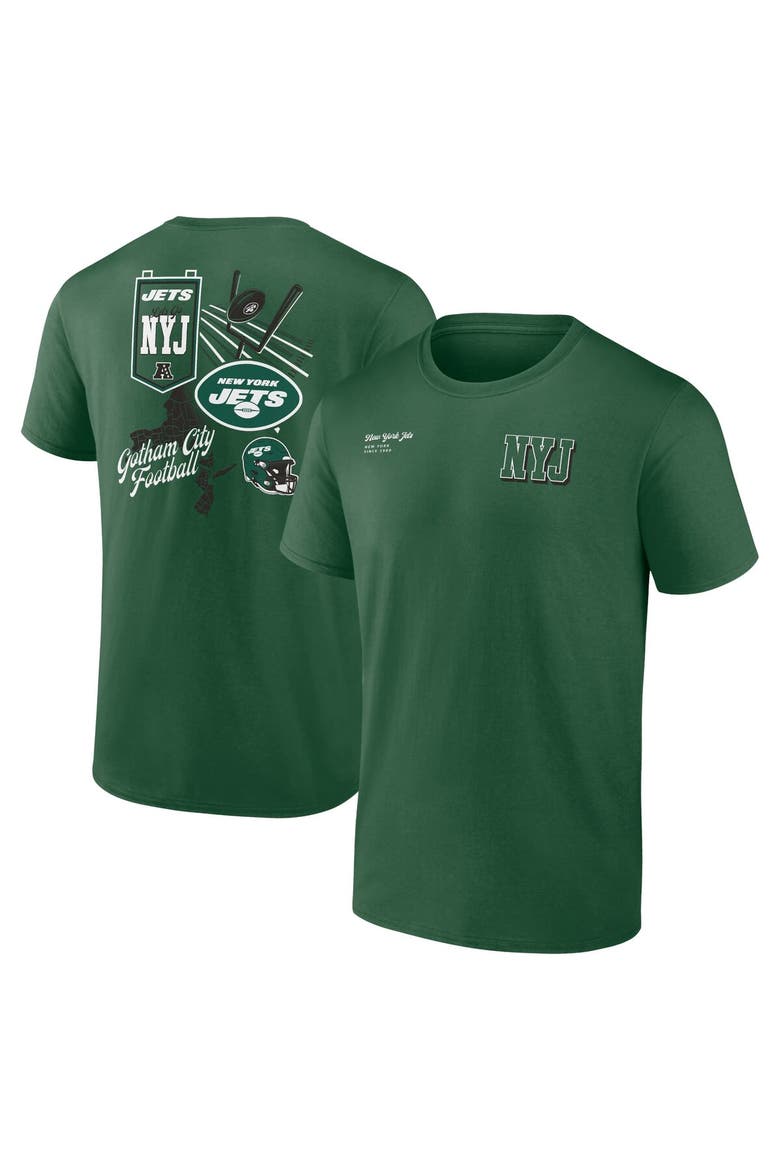 Men's Fanatics Branded Green New York Jets Split Zone T-Shirt, Alternate, color, Green