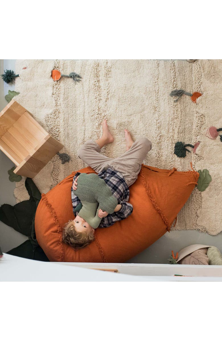 Lorena Canals Knitted cushion Brucy the Broccoli, Alternate, color, Dark Green, Light Green