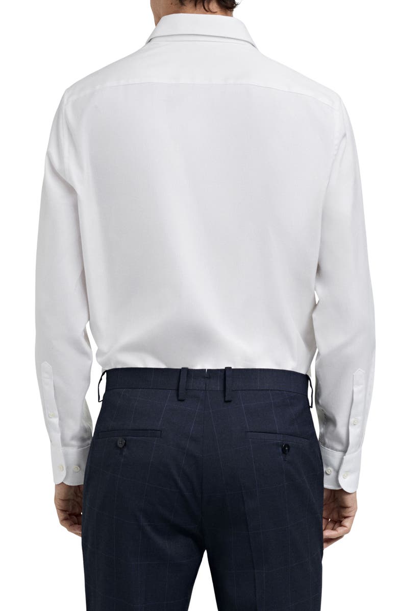 MANGO Slim Fit Cotton Suit Button-Up Shirt, Alternate, color, 