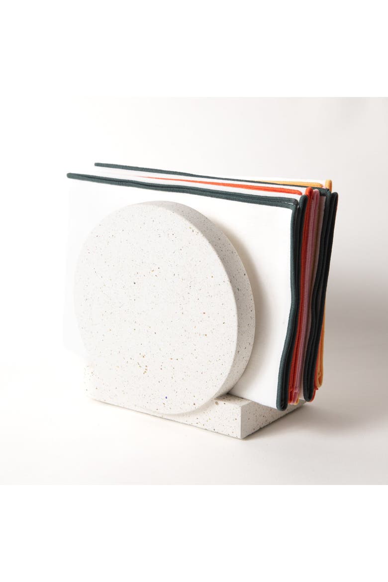 Napkin Holder, Alternate, color, White Terrazzo