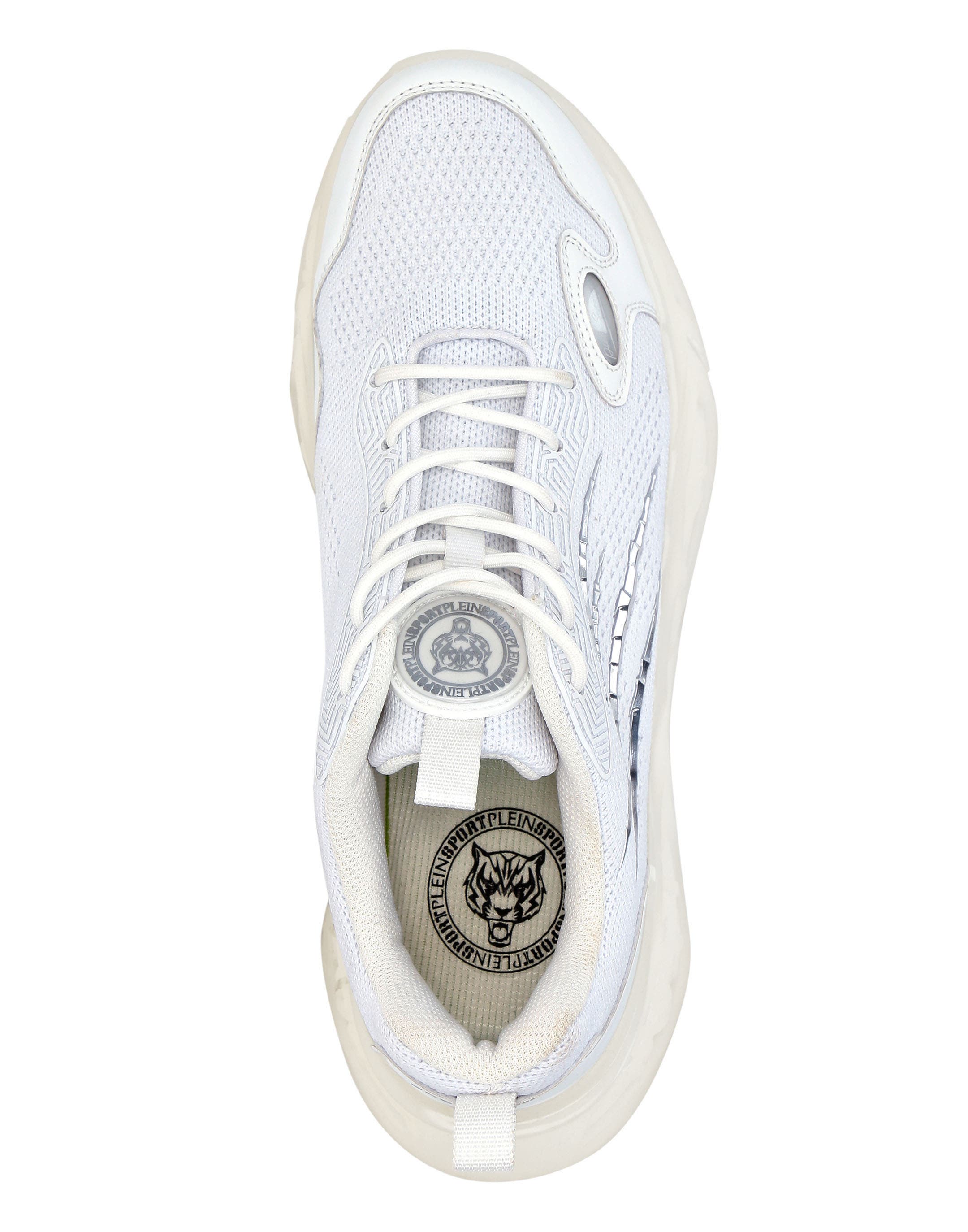 Runner Sneaker Tiger Scratch Unisex, Alternate, color, white