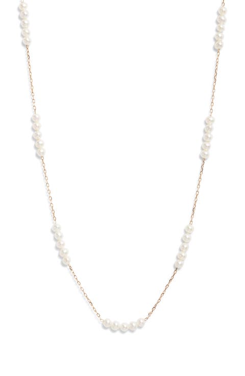 Freshwater Pearl Station Necklace