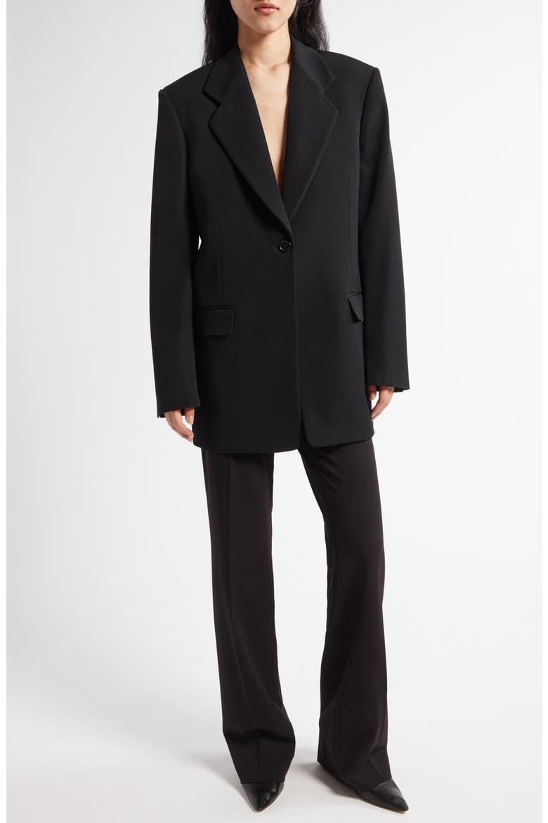 Vermont Oversize Wool Blazer, Alternate, color, BLACK