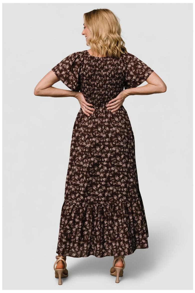 Joanie Smocked Dress, Alternate, color, Clove Floral