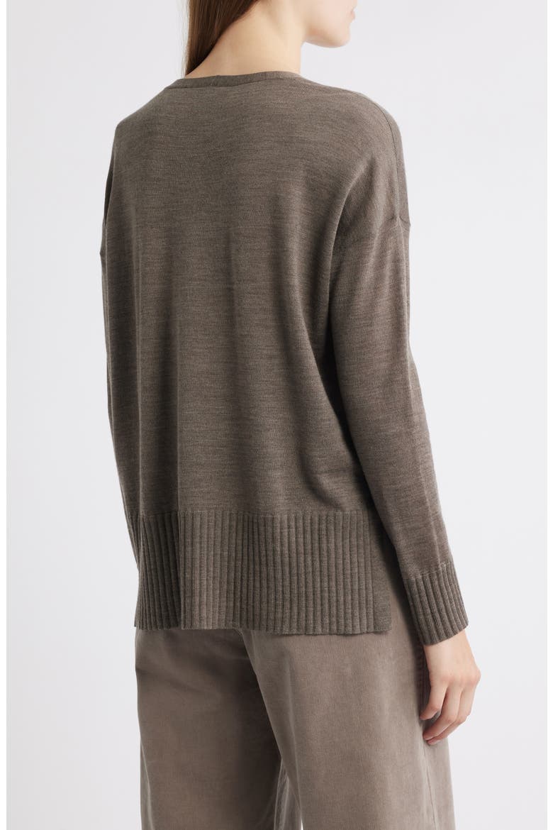 Boxy Merino Wool Sweater, Alternate, color, LIGHT WREN