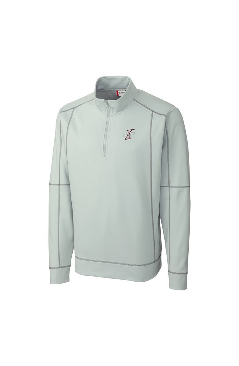 Cutter & Buck Men's Cutter & Buck  Gray Albuquerque Isotopes  Clique Helsa Performance Half-Zip Knit Pullover, Alternate, color, 