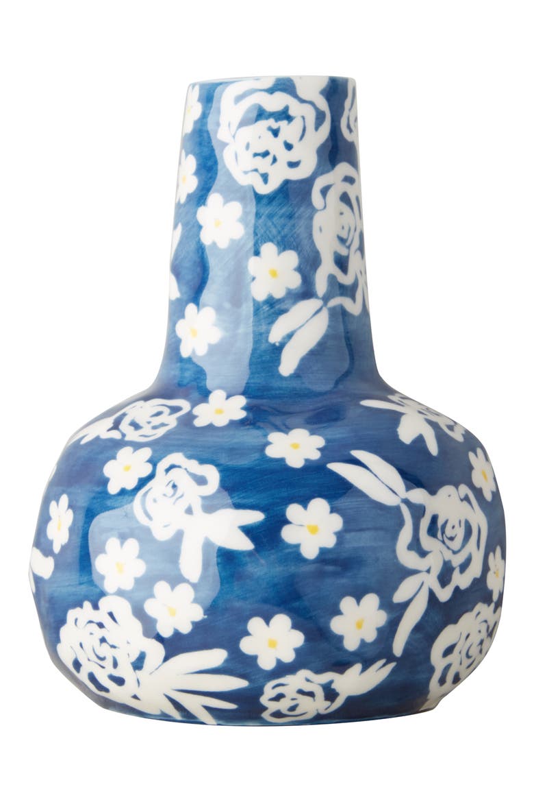 Anthropologie Welcome Spring Vase, Alternate, color, BLUE