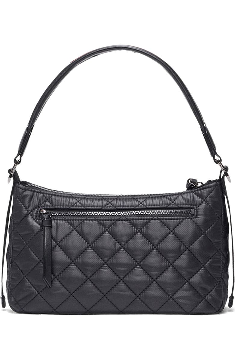 MZ Wallace Small Park Quilted Nylon Shoulder Bag, Alternate, color, Black