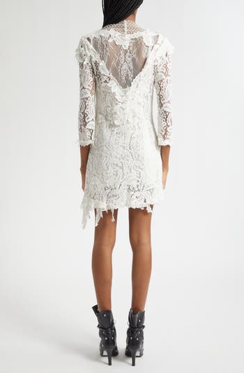 Rubiana Draped Lace Minidress