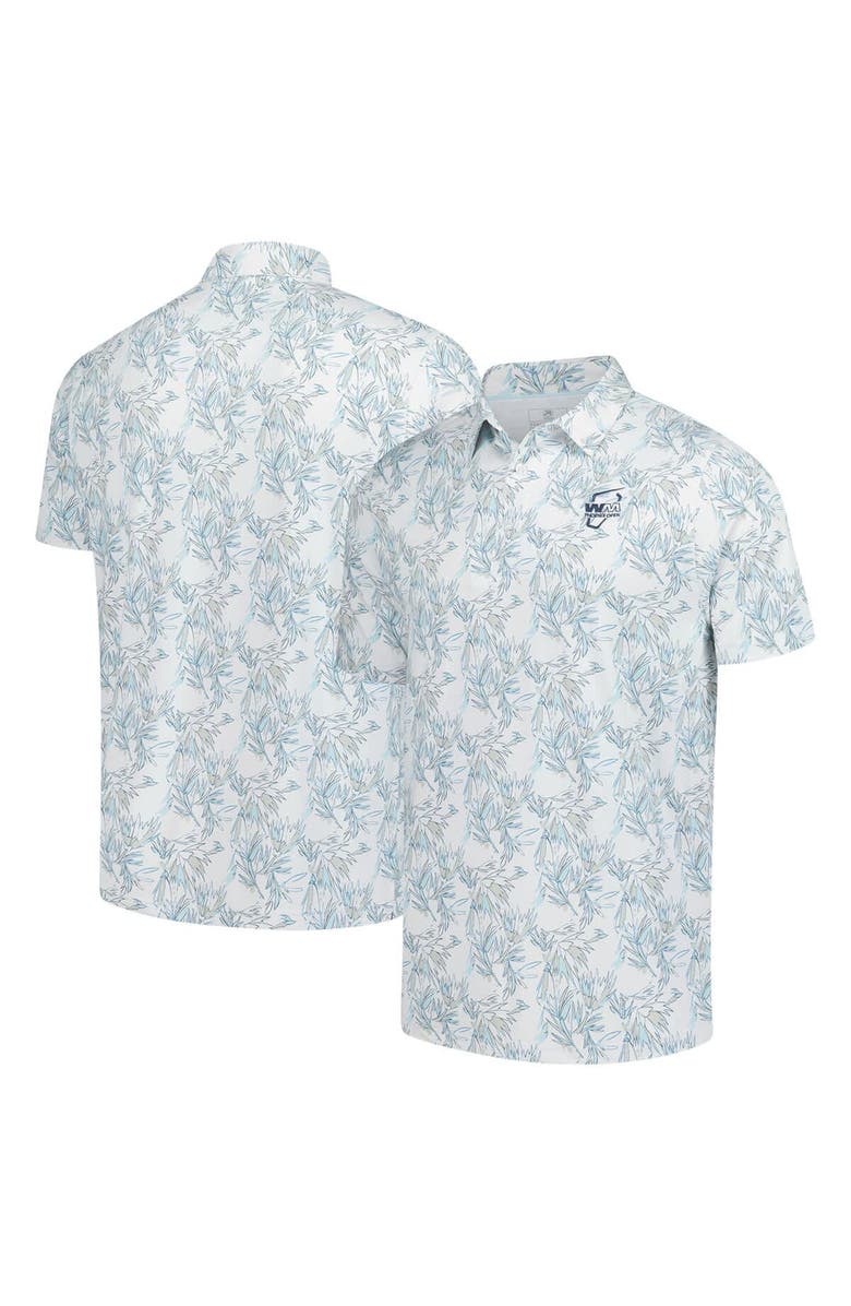AHEAD Men's Ahead  White WM Phoenix Open Hobbs Polo, Main, color, White