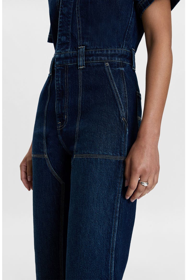 Jacob Wide Leg Denim Jumpsuit, Alternate, color, ALPINE