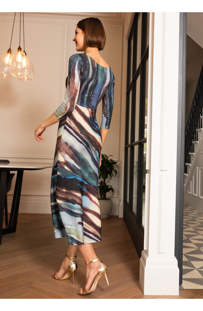 Alie Street London Maxine Asymmetric Dress, Alternate, color, Ocean Blue