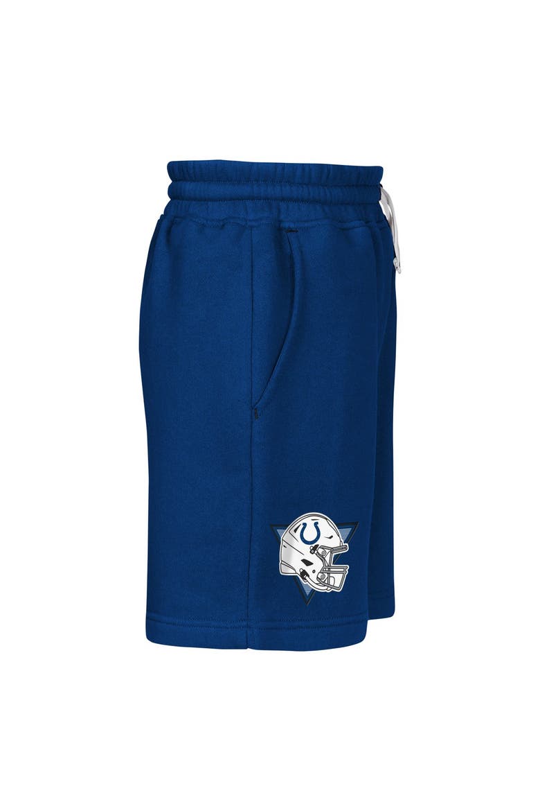 Youth Outerstuff  Royal Indianapolis Colts Audible Fleece Shorts, Alternate, color, Royal
