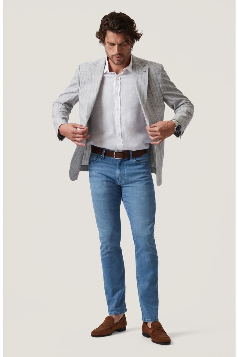 Matteo Check & Stripe Sport Coat, Alternate, color, GREY MELANGE