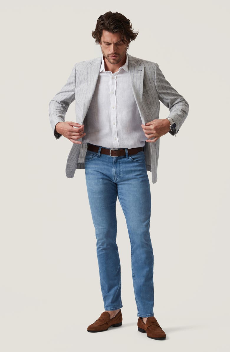 34 Heritage Matteo Check & Stripe Sport Coat, Alternate, color, Grey Melange