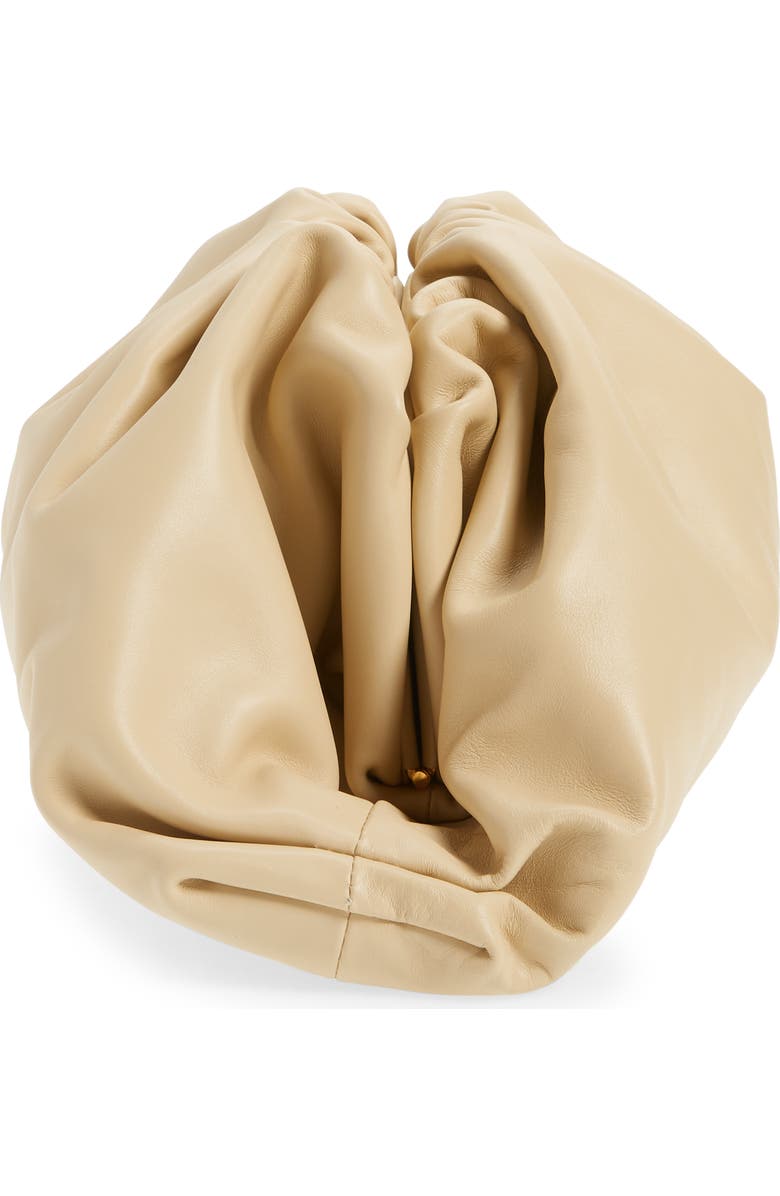 Bottega Veneta The Pouch Leather Clutch, Alternate, color, 9782 Porridge-Gold