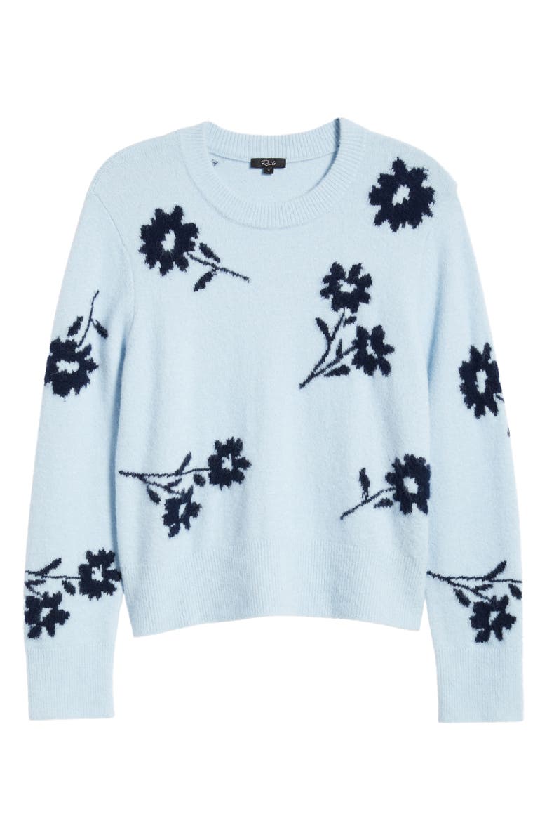Rails Anise Floral Crewneck Sweater, Alternate, color, Winter Blue Floral