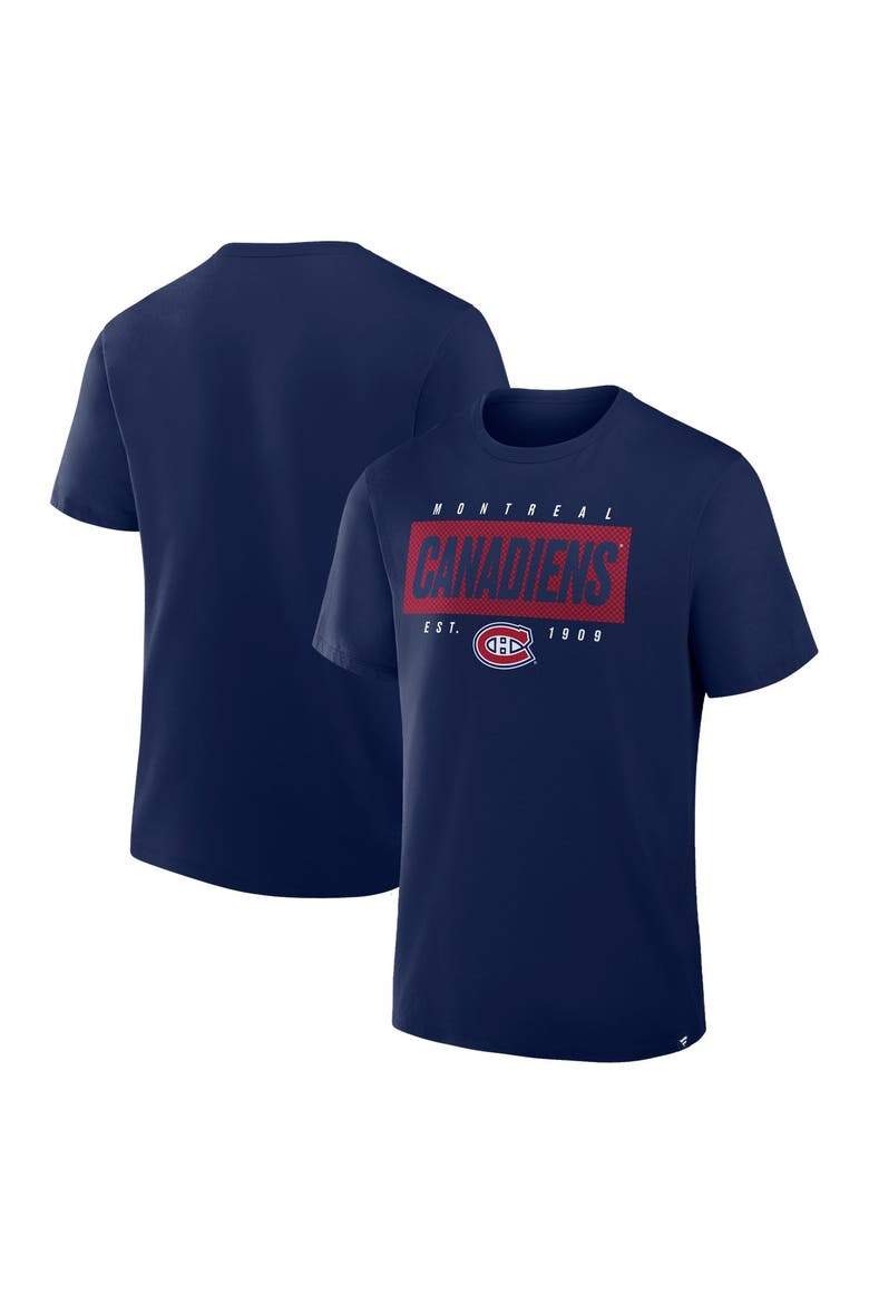 Men's Fanatics Navy Montreal Canadiens Legacy Cross Check T-Shirt, Main, color, Navy