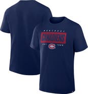 FANATICS Men's Fanatics Navy Montreal Canadiens Legacy Cross Check T-Shirt