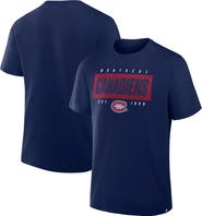 FANATICS Men's Fanatics Navy Montreal Canadiens Legacy Cross Check T-Shirt