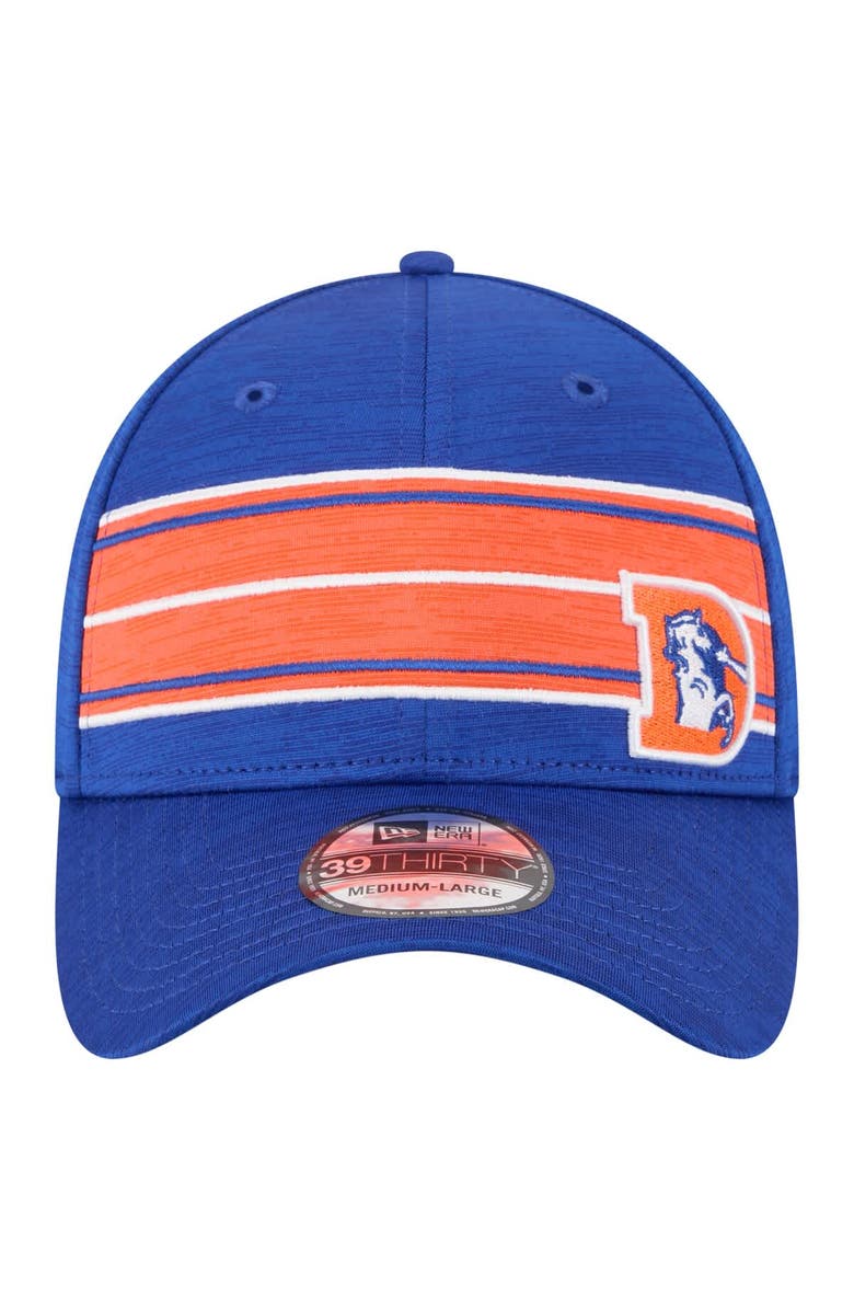New Era Men's New Era Royal Denver Broncos Stripes 39THIRTY Flex Hat, Alternate, color, Royal